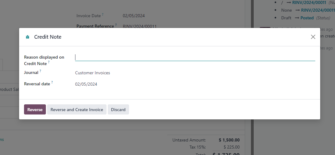 Refund in Odoo 17