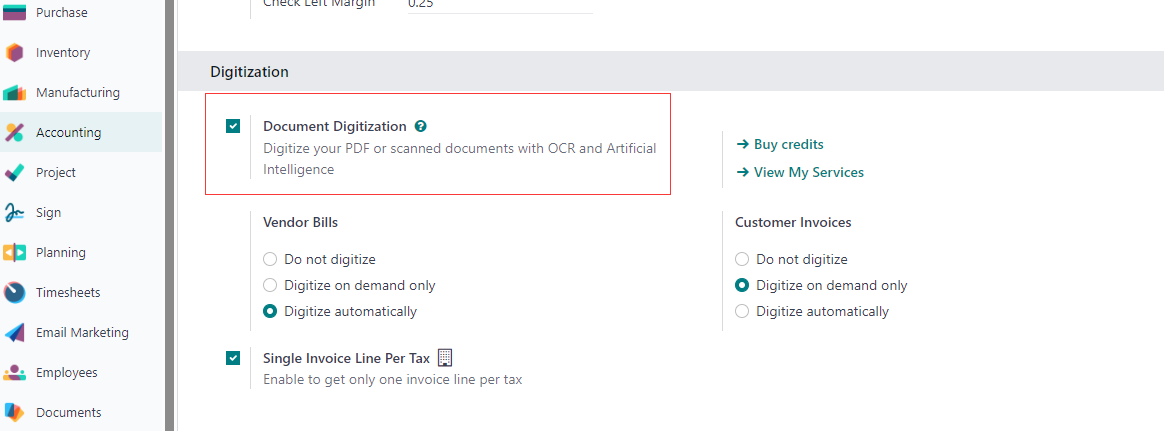 OCR invoice upload