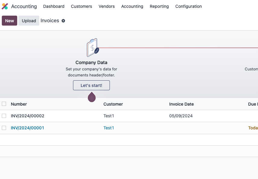 Two invoices
