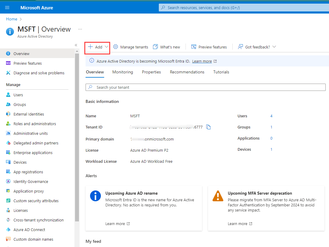 Office 365 app registration