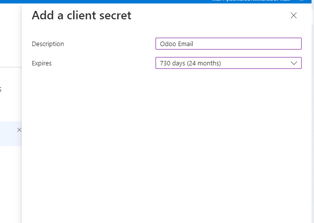 Office 365 Client Secret