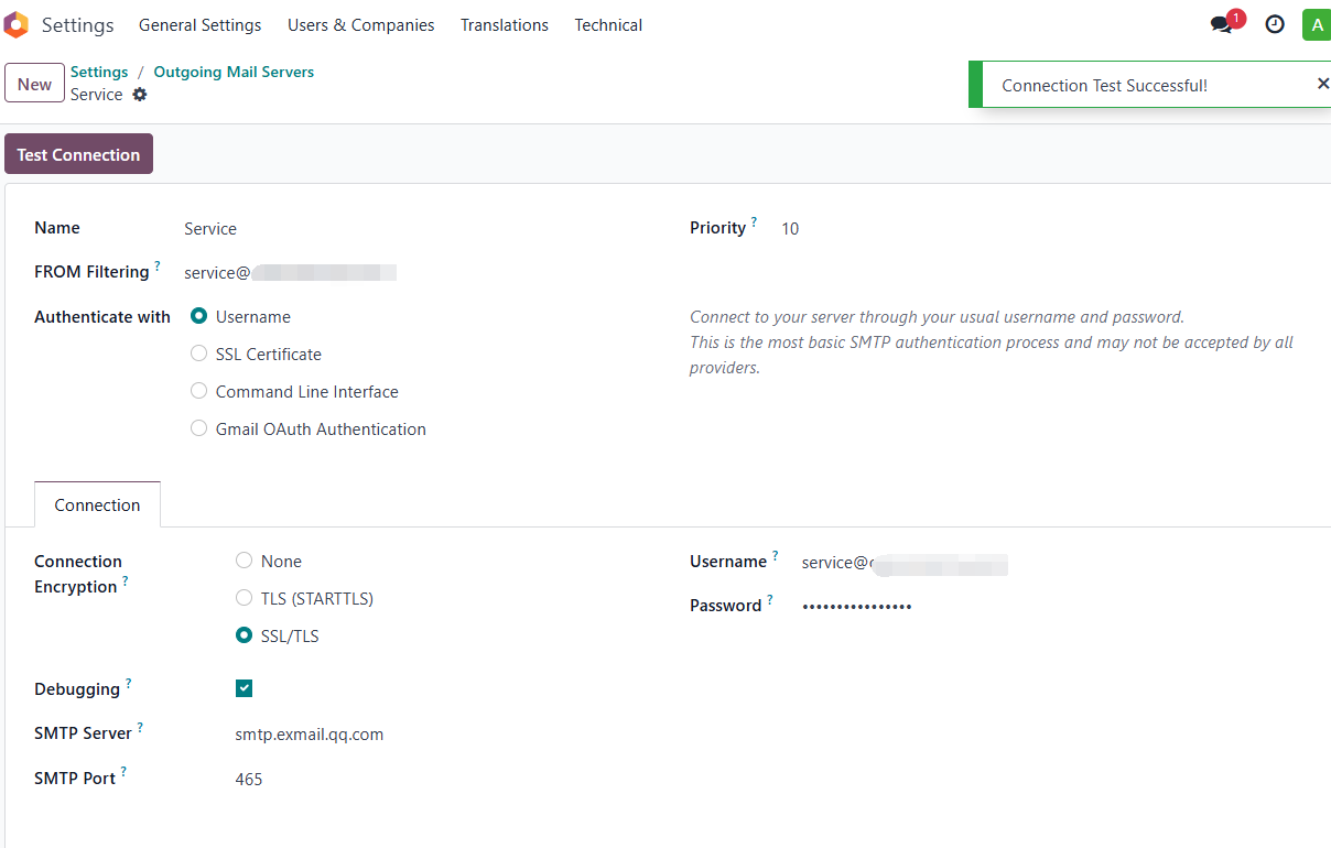 Tencent Business Mail configuration