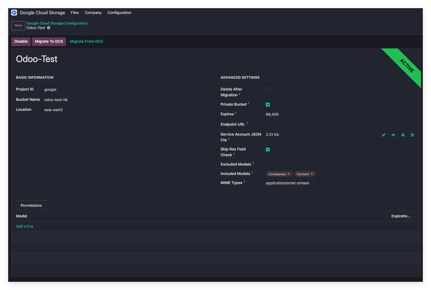Create GCS app