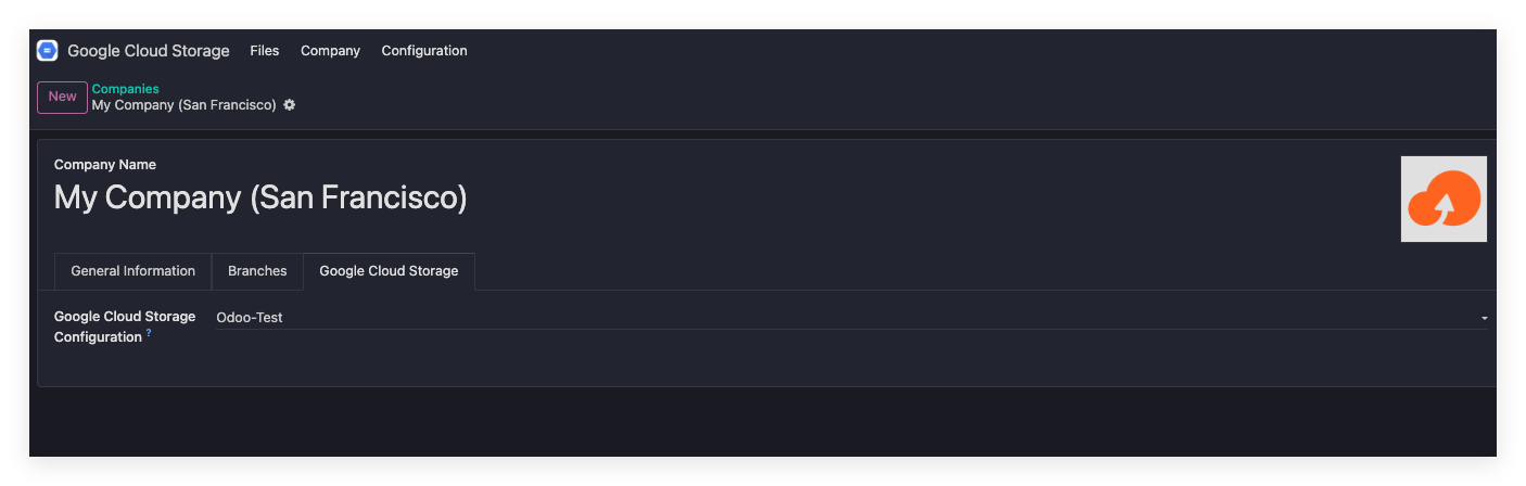 Bind GCS app to company