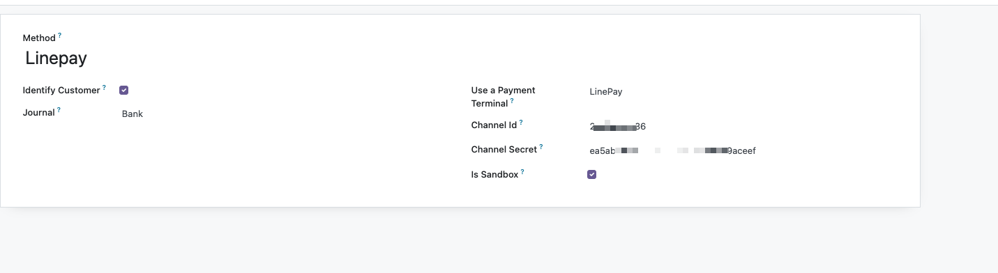 Configure Line Pay