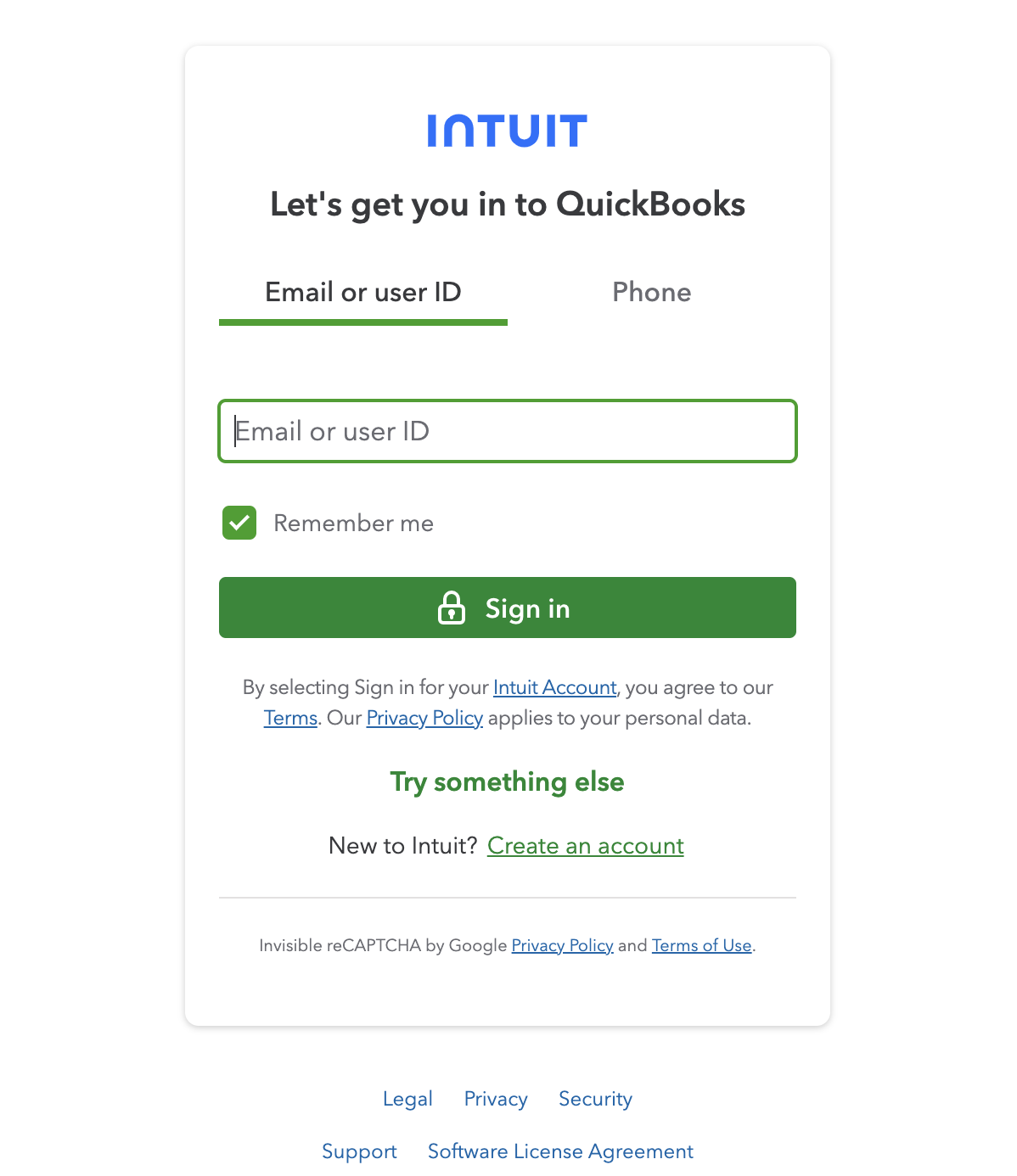 QuickBooks authorization