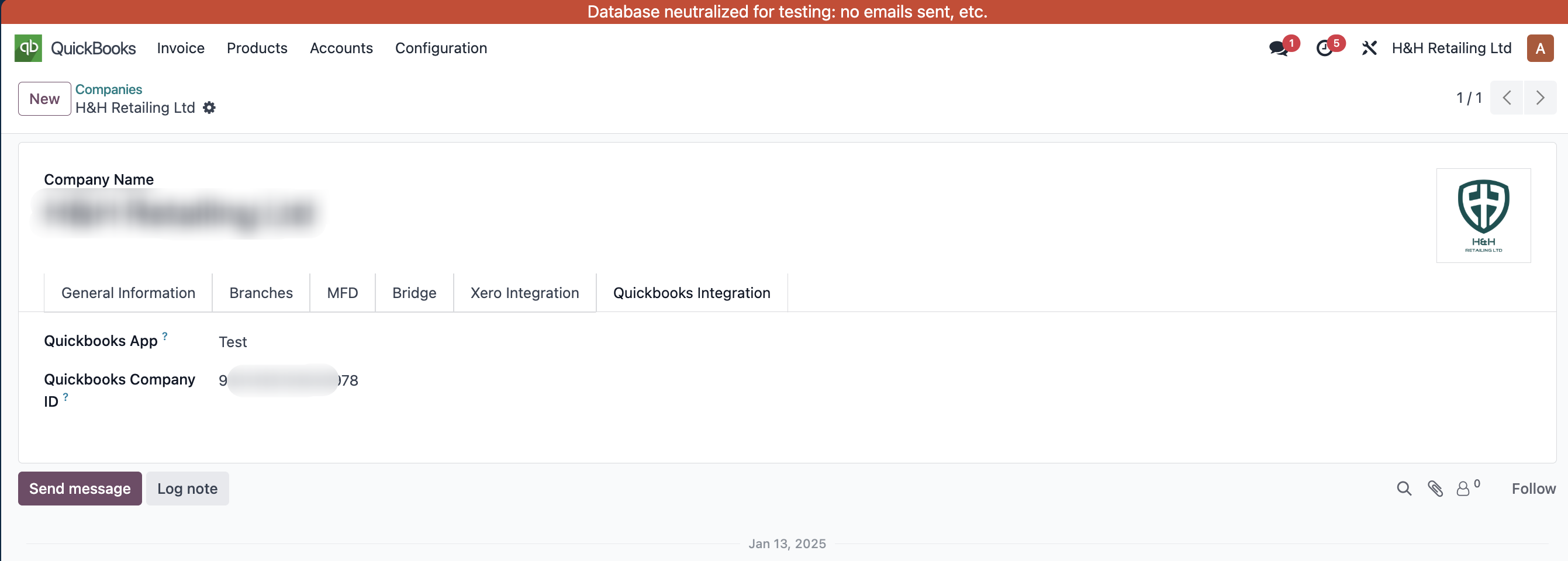 Bind QuickBooks company