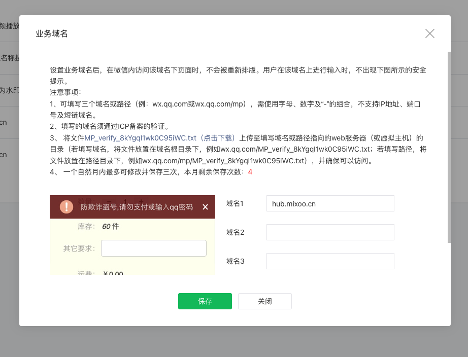 Domain verification file
