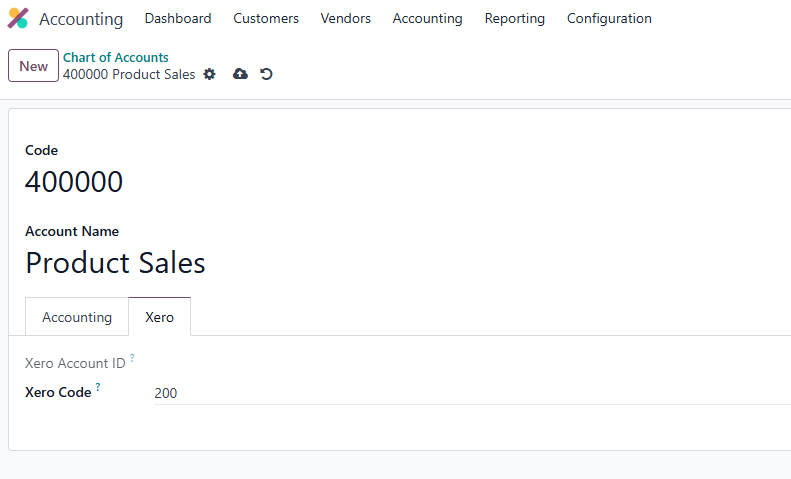 Manual account code matching