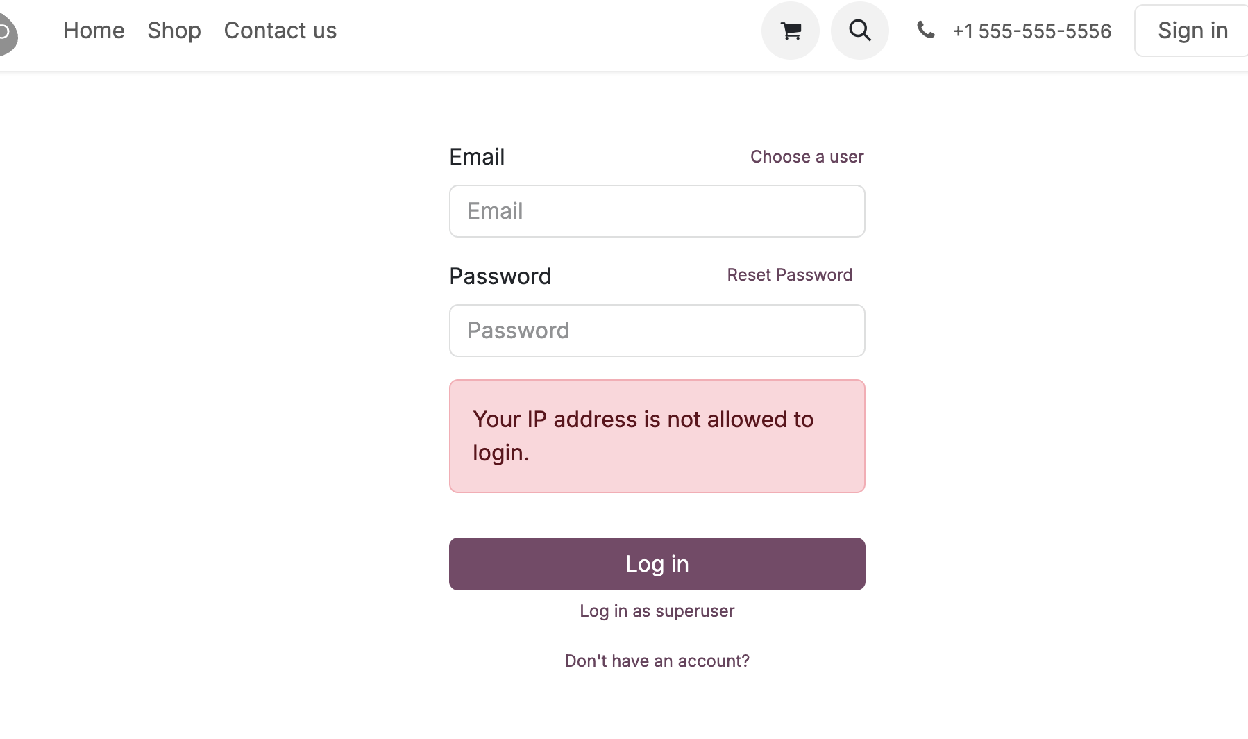 Restrict by user group