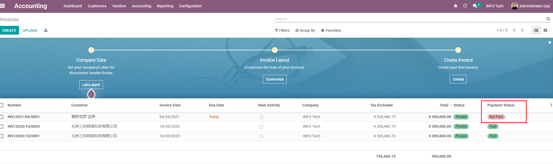Register payment