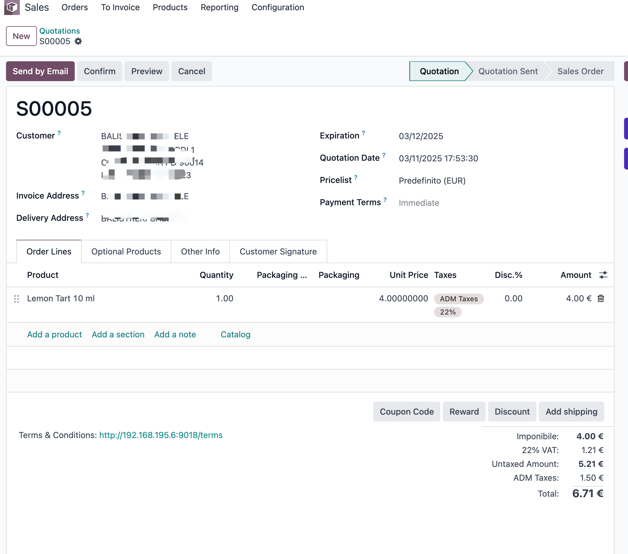 Excise calculation on sales order