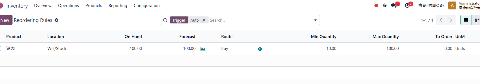 Purchase generated by replenishment