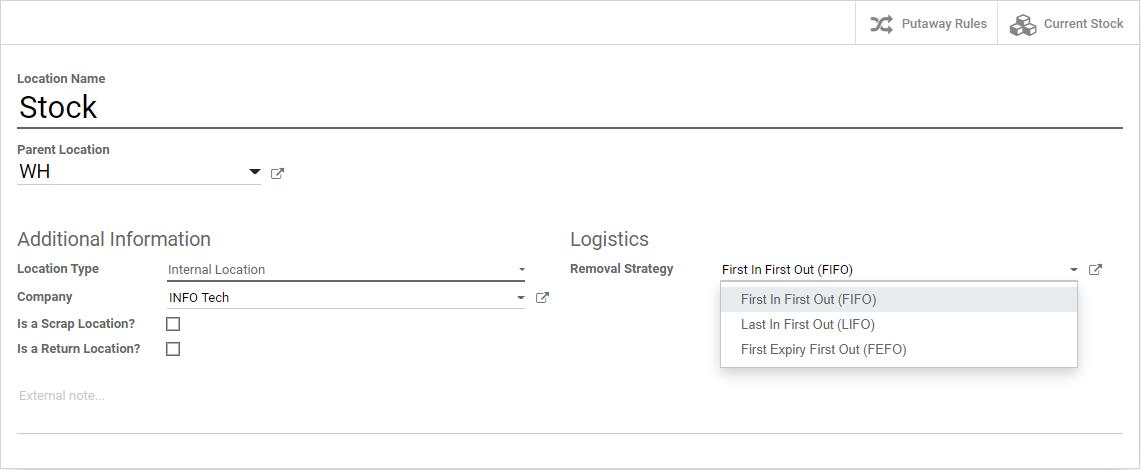 FEFO removal strategy