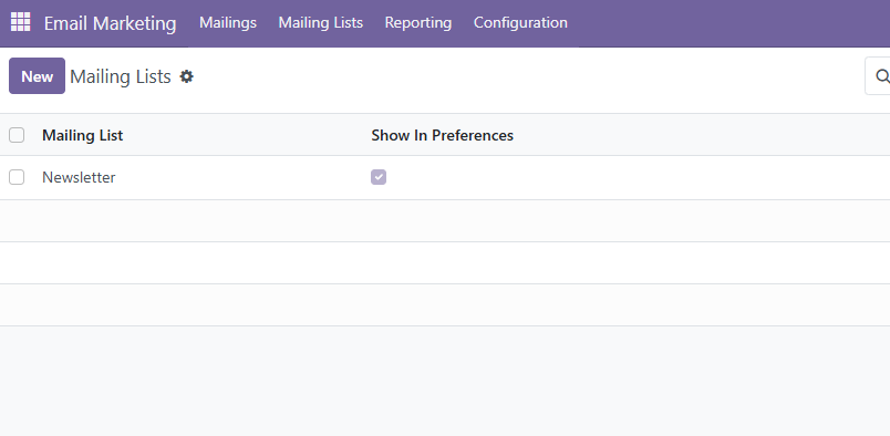 Create public mailing list